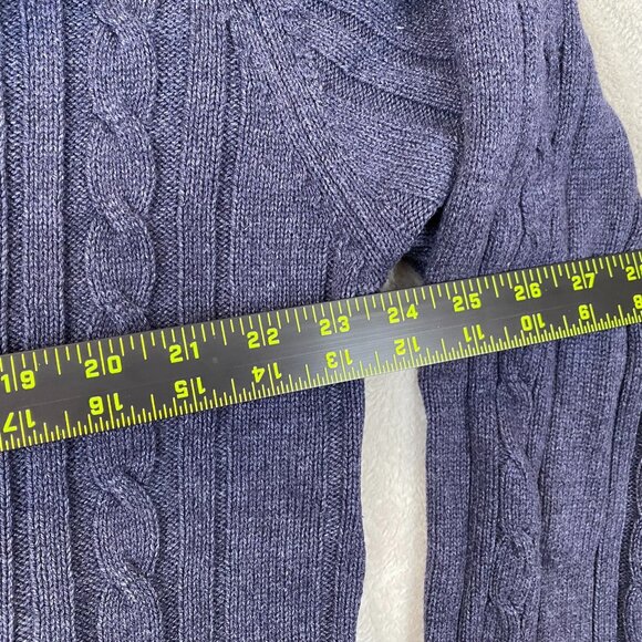 St. Johns Bay Men's Cardigan Sweater Large Cable Knit Button-Up Casual - Picture 9 of 9